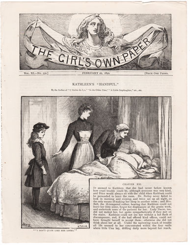 Original antique engraving from The Girl's Own Paper 1888-1890